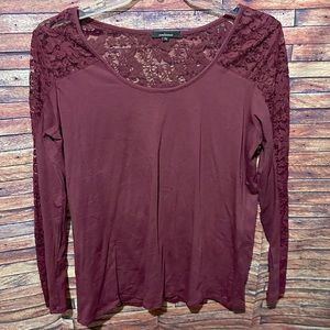 Ambiance Lace Long Sleeve Blouse